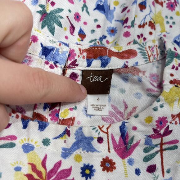 Tea Collection Bright Animals Short Sleeve Dress - Picture 6 of 8